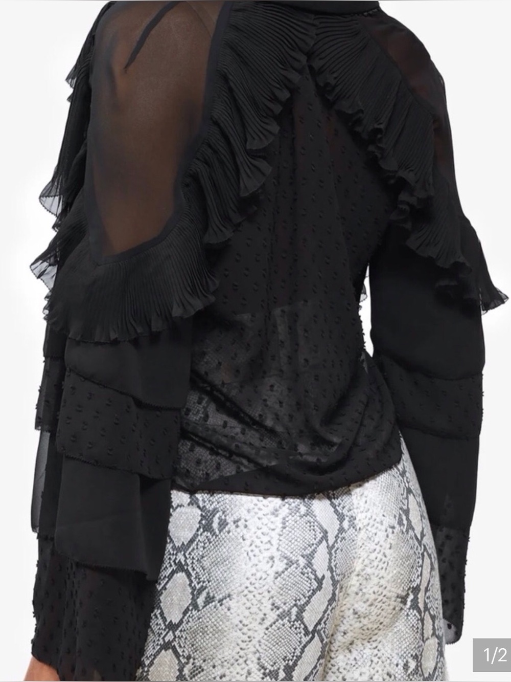 Self Portrait ruffle Blouse ($258 new)